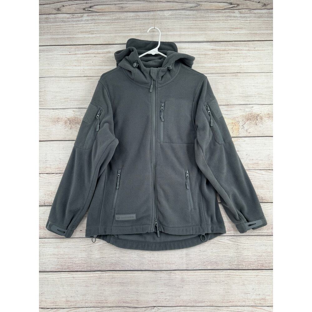 Baersking Tactical Supply Fleece‎ Hoodie Sweatshirt Mens Medium Gray Military
